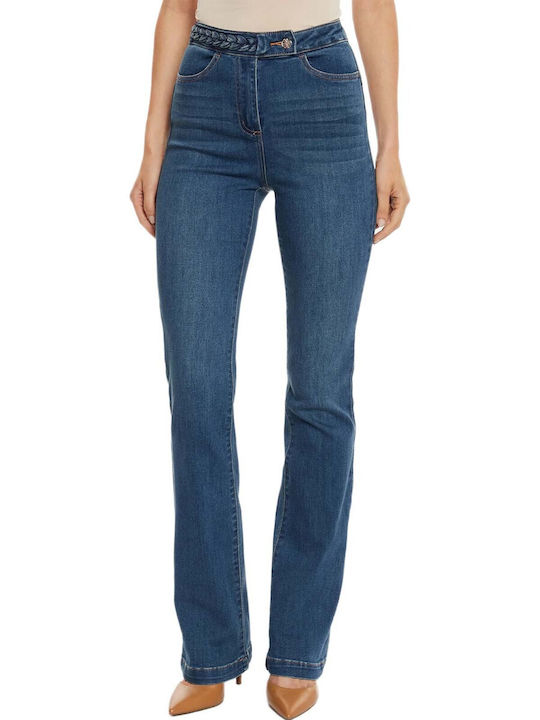 Morgan Pantaloni Jean Damă Cu Talie Înaltă Slim