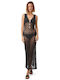 Silia D Women's Beachwear Caftan Black