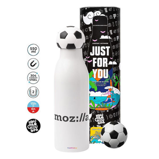 Koupakoupa Koupakoupa Stainless Steel Thermos Bottle 550ml Metal KP 9255 Thermo Soccer