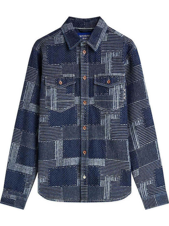 Scotch & Soda Τζιν Overshirt Washed Indigo