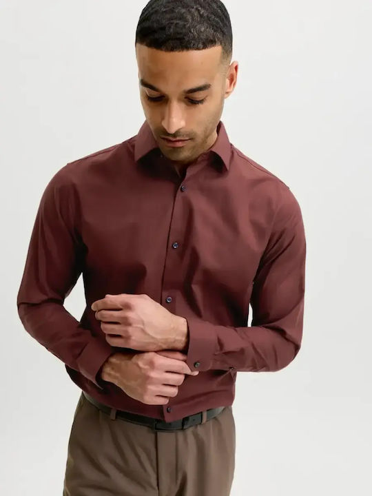 Jack & Jones Μακρυμάνικo Βαμβακερό Πουκάμισο σε...