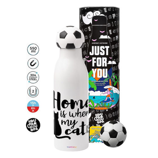 Koupakoupa Stainless Steel Thermos Bottle 550ml Soccer Ball KP_8997 Thermos Soccer
