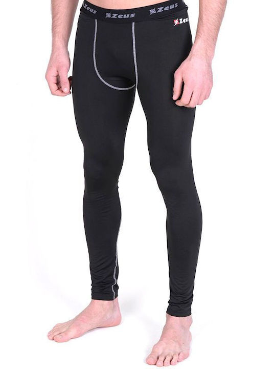 Zeus Herren Sportleggings Lang Schwarz