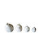 Rodi Tabletop Lucky Charm Pomegranate White Ceramic 9.5cm