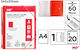 Display Book Mp 20 Sheets Spiral Folder Button A4 Elastic Red Pc531-11