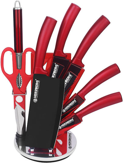 Herzberg Knife Set with Base of Stainless Steel 8 Pieces
