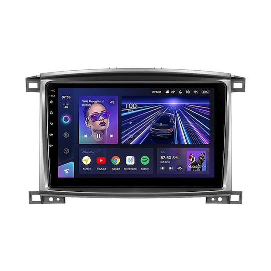 Teyes Cc3 Navigație Auto 360° Toyota Croazieră Pe Uscat Lc J100 2002-2007 6+128gb 10.2" Qled Octa-core 1.8ghz Android 4g Bluetooth 5.1 Dsp Variant