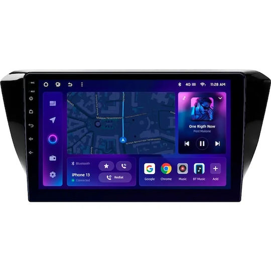 Moss M3 Автомобилна Навигация Skoda Superb 3 2015-2019 4+32GB 10" QLED Octa-Core 2GHz Android 4G Bluetooth 5.1 DSP