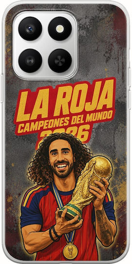 La Roja Campeones Del Mundo Marc Cucurella Honor 400 Smart 5g Flexible TPU Transparent Silicone Case