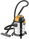 Tracer Wet-Dry Vacuum 1300W with Stainless Steel Drum 20lt Grey