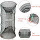 Fish Trap Crab Fish 90x45cm Round Foldable