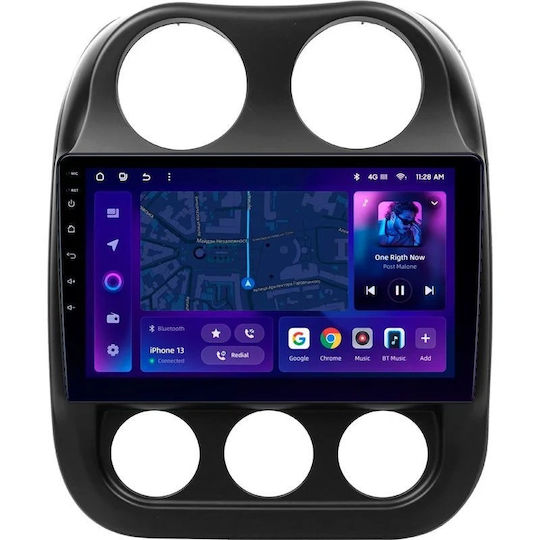 Moss M3 Car Navigation Jeep Compass 1 2009-2015 4+32gb 10" Qled Octa-core 2ghz Android 4g Bluetooth 5.1 Dsp