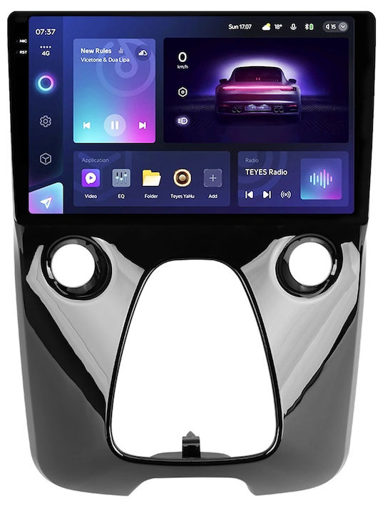 Teyes Cc3 2k Navigație Auto Peugeot 108 2014-2021 6+128gb 10.36" Qled Octa-core 2ghz Android 4g Bluetooth 5.1 Dsp Variant A