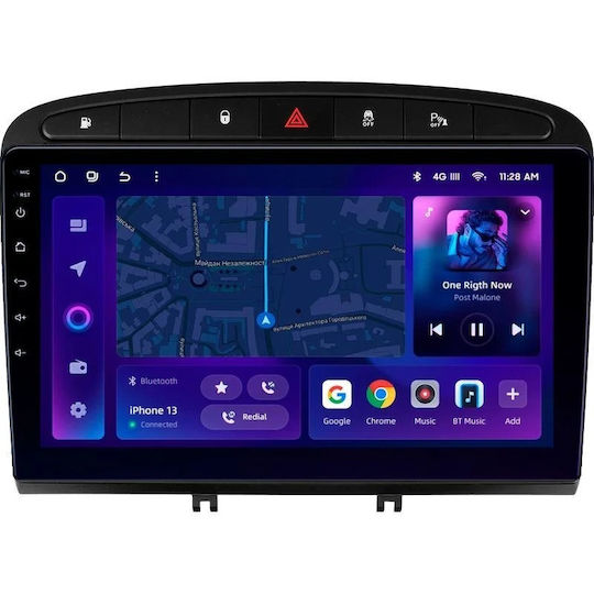 Moss M3 Car Navigation Peugeot 408 2012-2020 4+32gb 9" Qled Octa-core 2ghz Android 4g Bluetooth 5.1 Dsp