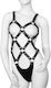 Leather Body Harness Μαύρο