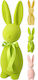 Decorative Standing Bunny 30cm Yellow