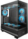 PCCOOLER C3 Q500 Gaming Middle Tower Carcasă PC cu Deschidere Laterală Negru