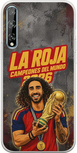 La Roja Campeones Del Mundo Marc Cucurella Huawei P Smart S Flexible TPU Transparent Silicone Case