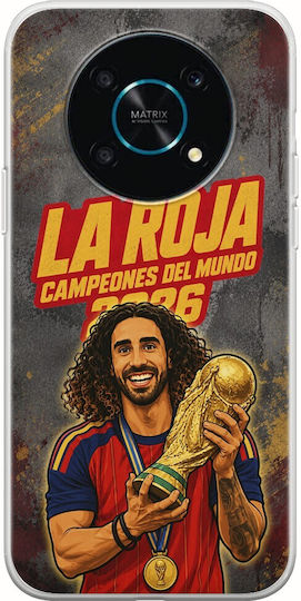 La Roja Campeones Del Mundo Marc Cucurella Honor Magic 4 Lite 5g Flexible TPU Transparent Silicone Case