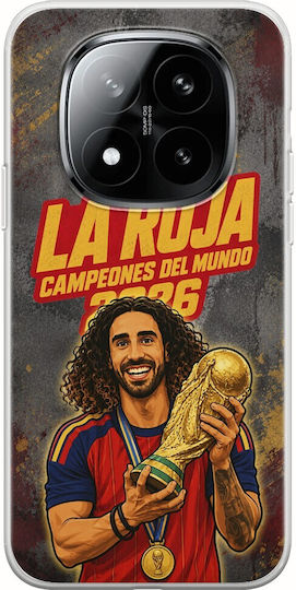 Handyhülle La Roja Campeones Del Mundo Marc Cucurella Xiaomi Poco M8 Pro 5g Flexible Tpu Transparente Silikon