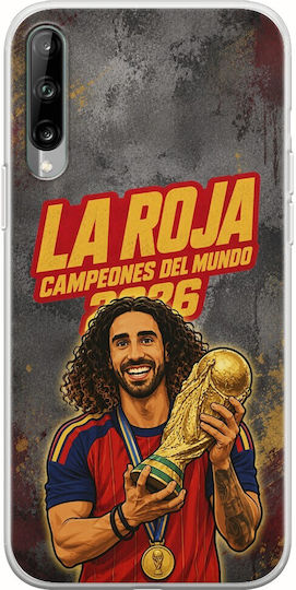 Калъф La Roja Campeones Del Mundo Marc Cucurella Samsung Galaxy A30s Гъвкав TPU Прозрачен Силикон