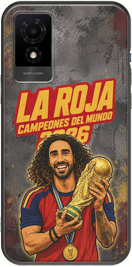 Калъф La Roja Campeones Del Mundo Marc Cucurella Tcl 501 Черен Tpu Силикон