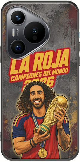La Roja Campeones Del Mundo Marc Cucurella Huawei Pura 70 Black TPU Black Silicone Case