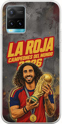 Husă La Roja Campeones Del Mundo Marc Cucurella Vivo Y21s Flexibilă TPU Silicon Transparent Husă La Roja Campeones Del Mundo Marc Cucurella Vivo Y21s Flexibilă TPU Silicon Transparent