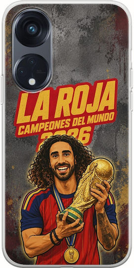 Калъф La Roja Campeones Del Mundo Marc Cucurella Oppo Reno 8t 5g Гъвкав TPU Прозрачен Силикон