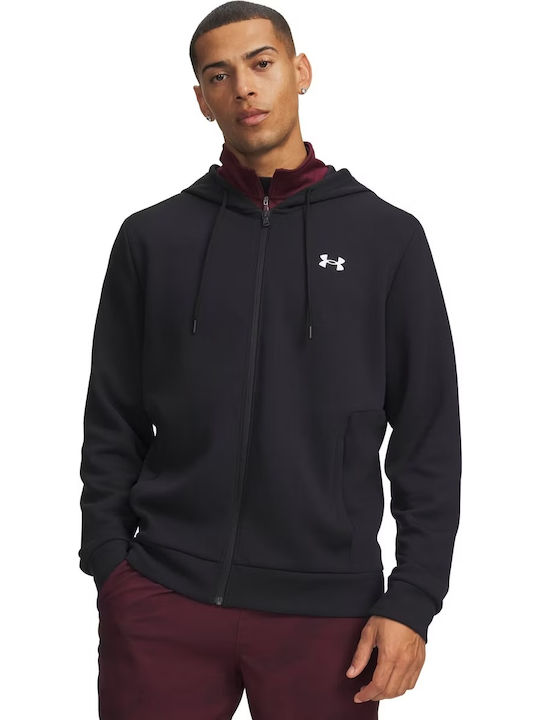 Under Armour Fleece Ζακέτα Μαύρη