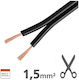 Xls150 Ampire Cablu Premium din Cupru pentru Difuzoare 2×1.5mm² 1m