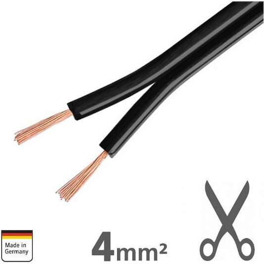 Xls400 Cablu Premium din Cupru Ampire pentru Difuzoare 2×4.0mm² 1m