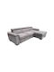 Canapea Colțar Pat cu Colțul Stâng Gri 251x168x82εκ.
