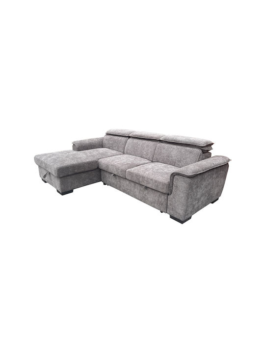 Lemance Corner Sofa Bed with Right Corner Grey ...