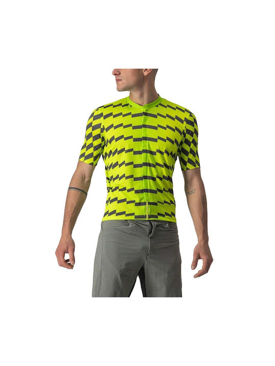 Castelli Unlimited Tricou De Ciclism Pentru Bărbați Cu Mâneci Scurte Verde