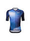 Santini Kurze Ärmel Fahrradtrikot Blau