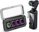 K&F Concept Fd161 Set de filtre magnetice DJI Osmo Pocket 3/4 4 buc CPL ND16 ND64 ND512 sticlă optică cadru din aluminiu montare magnetică rapidă reducerea reflexiilor controlul luminii accesorii profesionale foto-video pentru gimbal DJI