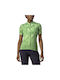 Castelli Cas-4522085-344-XS Tricou De Ciclism Pentru Femei Cu Mâneci Scurte Verde