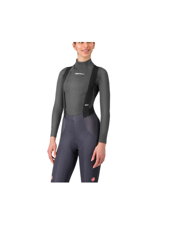 Castelli Castelli Damen Lange Ärmel Fahrradtrikot Grau