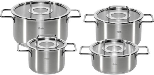 Fissler Pure Collection Σετ Μαγειρικά Σκεύη από Ανοξείδωτο Ατσάλι 4 τεμαχιών