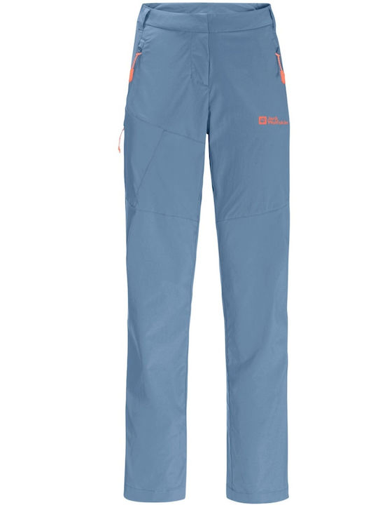 Jack Wolfskin Pantaloni Lungi de Drumeție Pentru Femei Albaștri