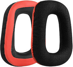 Logitech G430 G432 G332 G930 G35 Planetink Earpads Black Red 2 Τεμάχια Ανταλλακτικά Μαξιλαράκια – Αριστερό Δεξί – Pu Leather Mesh Fabric Pl-g432bk Logitech G430 G432 G332 G930 G35 Planetink Earpads Black Red 2 Τεμάχια Ανταλλακτικά Μαξιλαράκια – Αριστερό Δεξί – Pu Leather Mesh Fabric Pl-g432bk