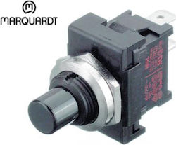 Pushbutton Rocker 1 X On-Off Single Pole SPNO 2 Pin 6A/250VAC 23.9x16.6x23mm Marquardt 1841.1201 Quick Connect Terminal 4.8 X 0.8