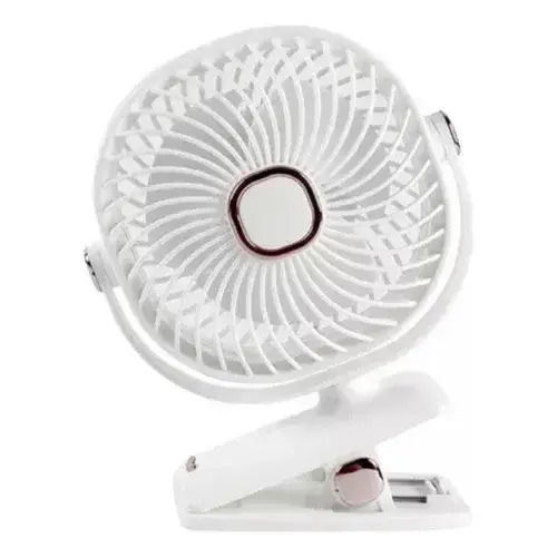 Rechargeable Table Fan 3 Speeds Hoomei Hm-8492s White