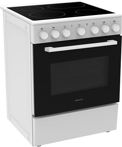 Davoline Stove 70lt with Ceramic Hotplates 60cm White