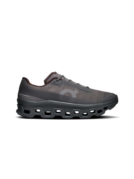 On Cloudmonster Herren Sportschuhe Laufen Schwarz
