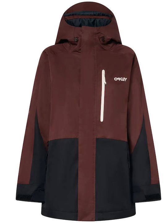 Oakley Jachetă izolată FOA500472-9B2 pentru femei pentru ski & snowboard Burgundy