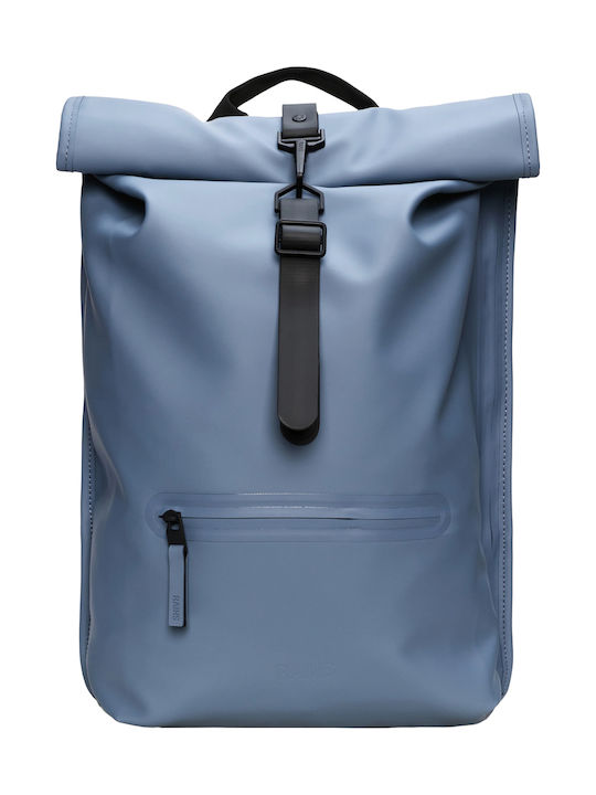 Rains Rolltop Rucksack Blau