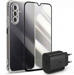 Samsung Zubehör Pack Hüllen Gehärtetes Glas Ladegerät Samsung Galaxy A17 Transparente Samsung Zubehör Pack Hüllen Gehärtetes Glas Ladegerät Samsung Galaxy A17 Transparente
