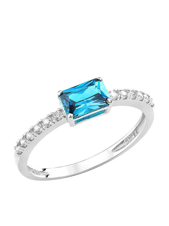 Ioannis Kosmima Women's Ring with Zircon in 9K ...